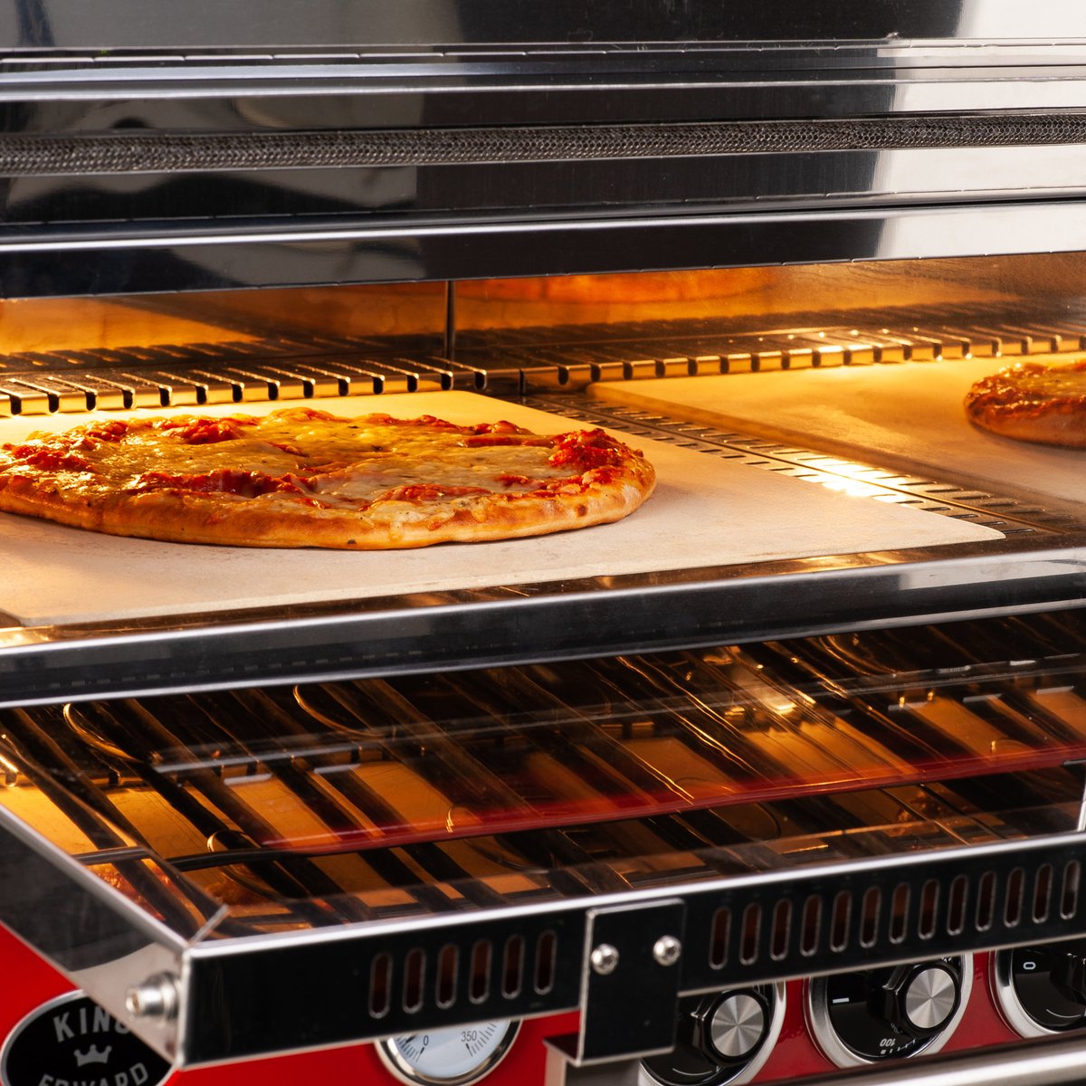 King Edward Vintage Pizzaofen PK1W mit Warmhaltefach