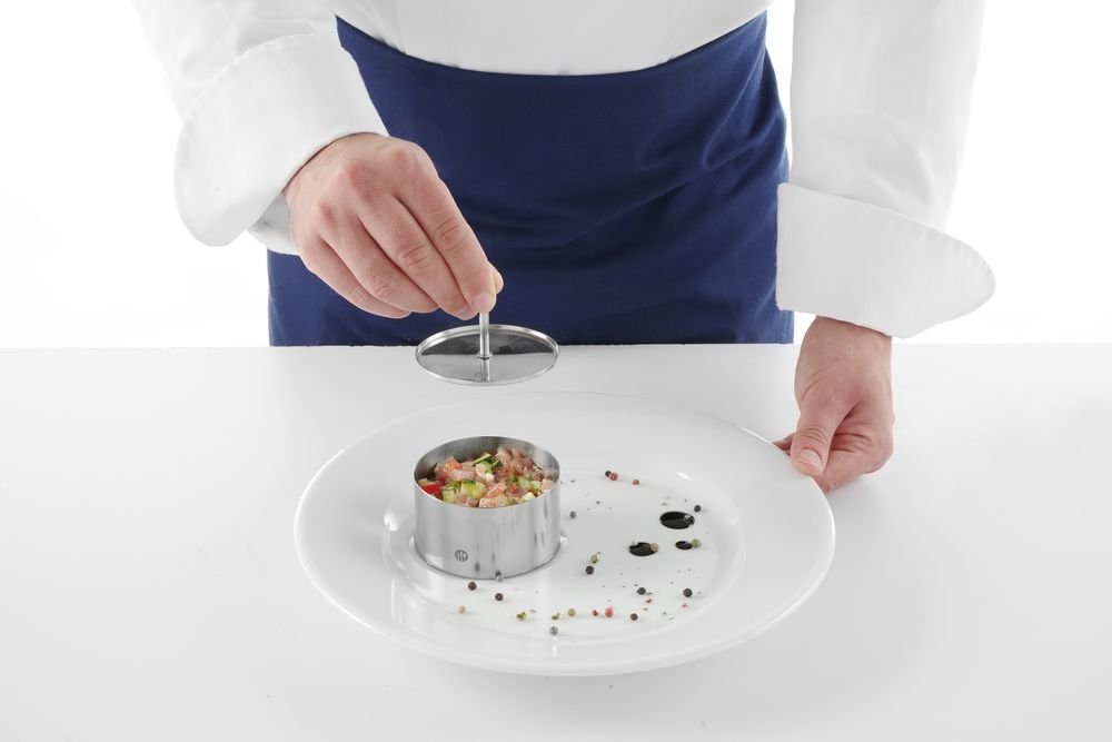 Speisering und Drücker, rund, ⌀100x(H)45mm