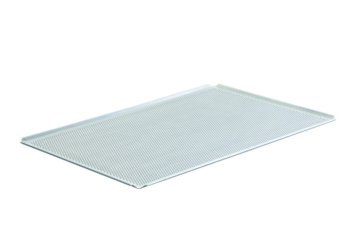 Lochblech Aluminium GN 2/3 4 Seiten 45° offen Lochblech Aluminium GN 2/3 4 Seiten 45° offen