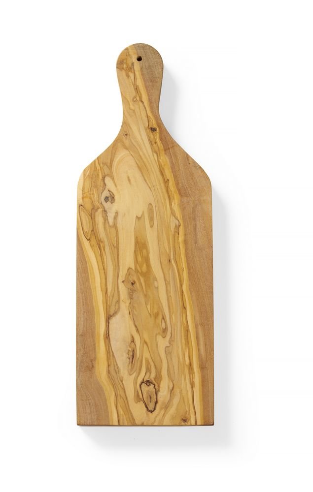 Schneide- und Servierbrett aus Olivenholz, HENDI, 400x140x(H)18mm