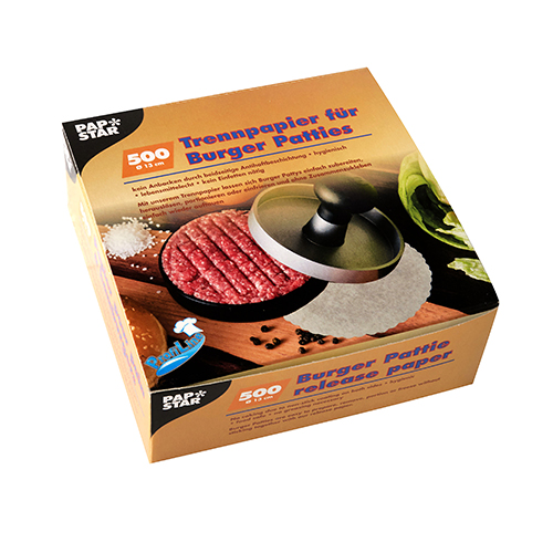 500 Trennpapiere für Burger Patties Ø 13 cm weiss 320000 Trennpapiere für Burger Patties Ø 13 cm weiss