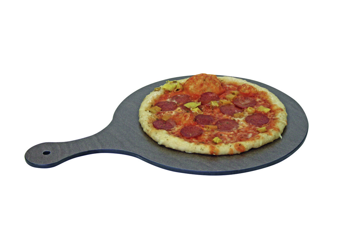 Auslagetablett "Sahara dark" rund mit Griff 320 465 mm Auslagetablett "Sahara dark" rund mit Griff 320 465 mm