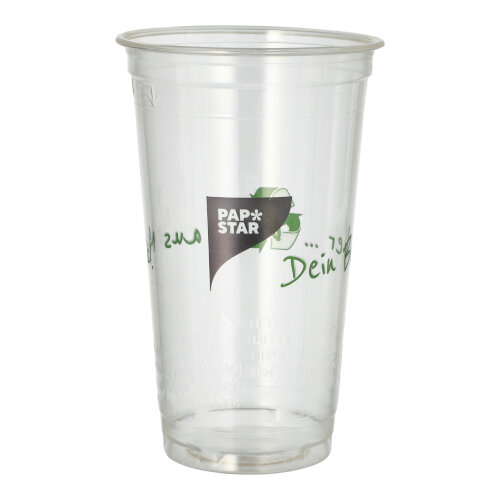 800 Trinkbecher PLA 0,5 l Ø 9,5 cm · 15,1 cm "Becher aus Mais" 14400 Trinkbecher PLA 0,5 l Ø 9,5 cm · 15,1 cm "Becher aus Mais"