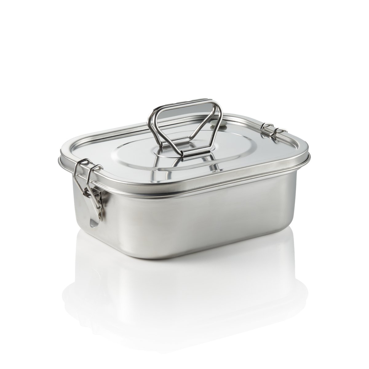 Lunchbox, 20,5 x 16,5 x 7,5 cm, Chromnickelstahl