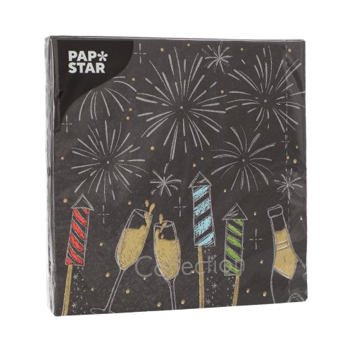 20 Servietten, 3-lagig 1/4-Falz 33 cm x 33 cm "Celebrations" 21600 Servietten, 3-lagig 1/4-Falz 33 cm x 33 cm "Celebrations"