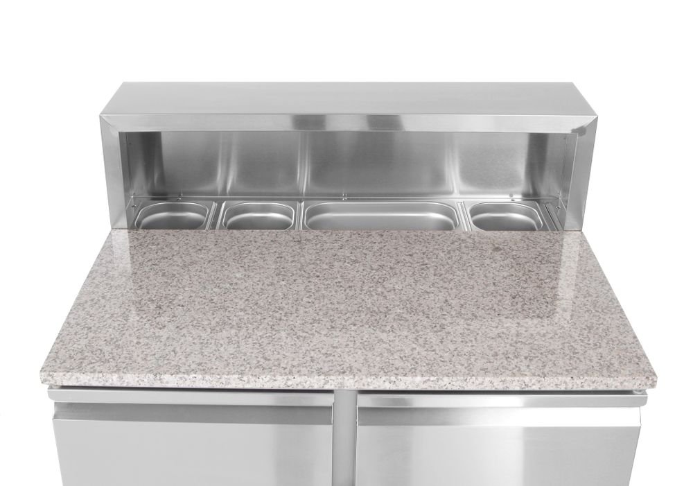 Pizzatisch, zweitürig 300 L, Arktic, 230V/310W, 900x700x(H)1110mm Pizzatisch, zweitürig 300 L, Arktic, 230V/310W, 900x700x(H)1110mm