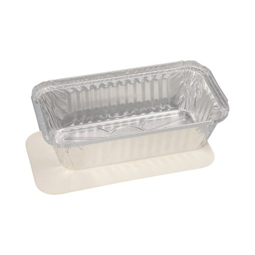 6000 Schalen, Alu + Einlegedeckel, PE-beschichtet eckig 0,7 l 4,9 cm x 10,3 cm x 19,5 cm