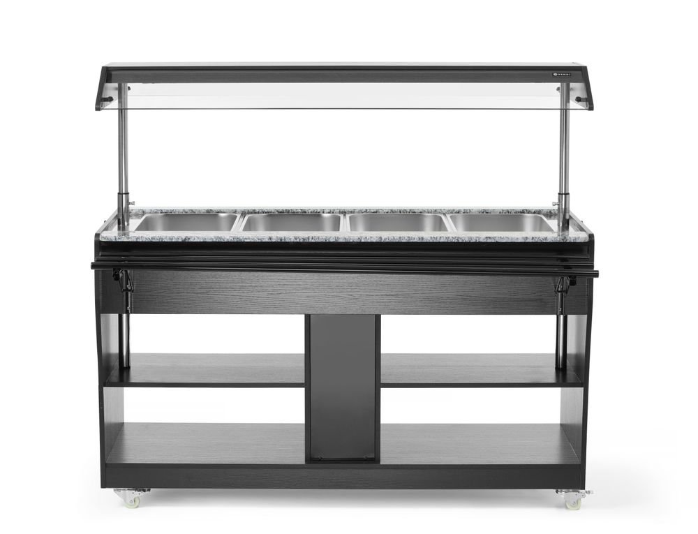 Buffet-Theke beheizt, HENDI, GN 1/1, 1490x765x(H)1370mm
