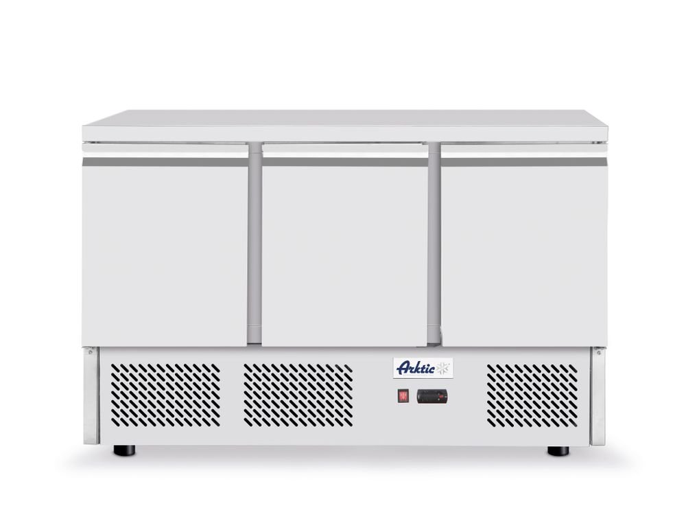 Kühltisch, dreitürig Kitchen Line 380L, Arktic, 230V/220W, 1375x700x(H)890mm