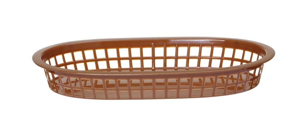 Servierkörbe im Fastfood-Stil, HENDI, Braun, 6 Stk., 275x175x(H)38mm