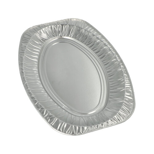 1200 Servierplatten, Alu oval 43 cm x 29 cm