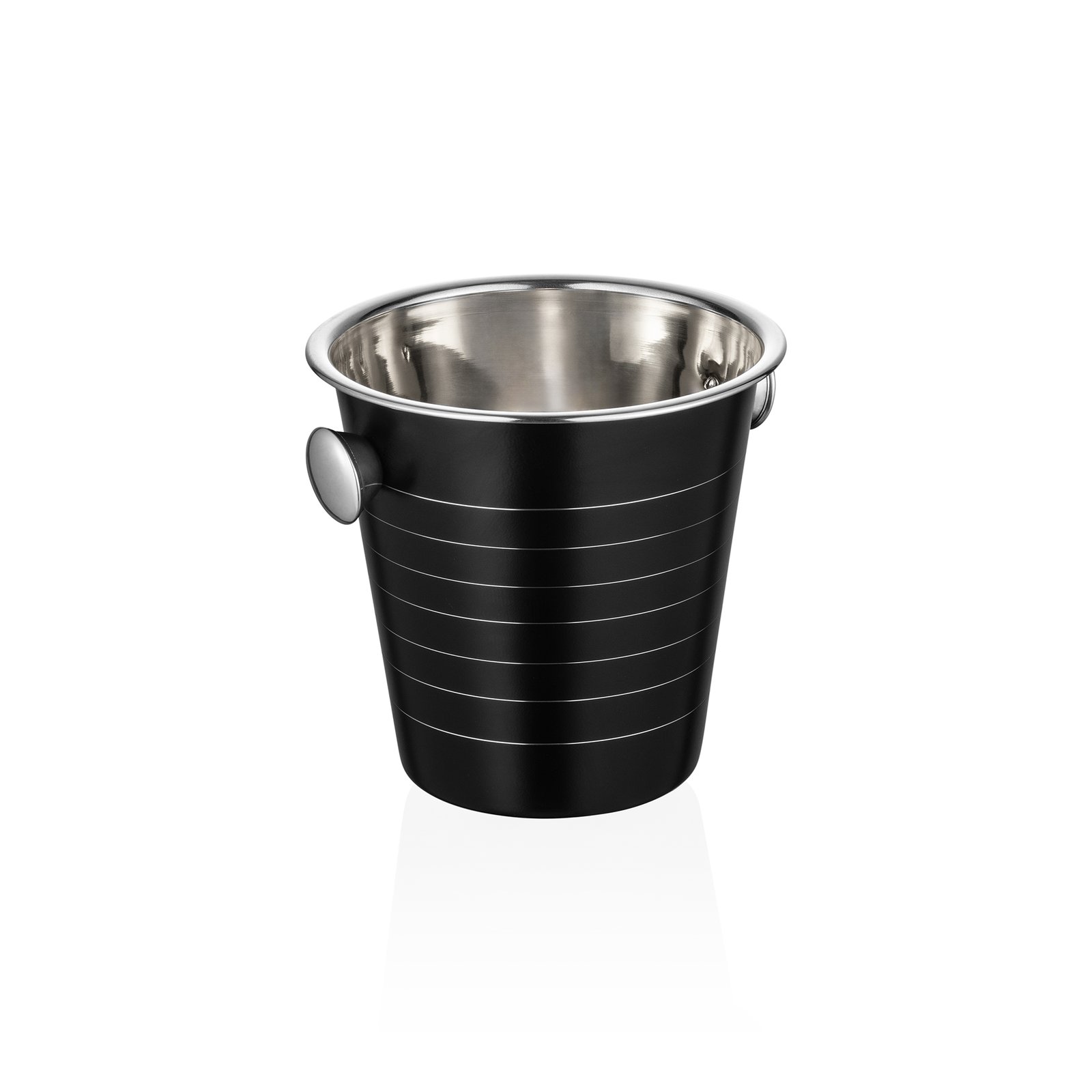 Flaschenkühler 4,5 L, Ø 21,5 cm, (H) 20 cm, Pulverbeschichtet, schwarz