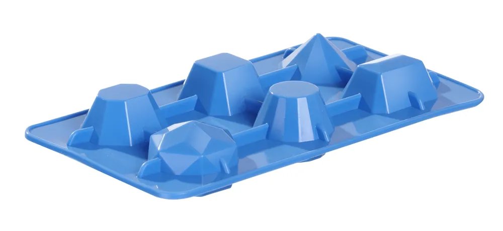 Eiswürfelform, edelsteinförmig, BarUp, Blau, 2 Stk., 190x105x(H)30mm