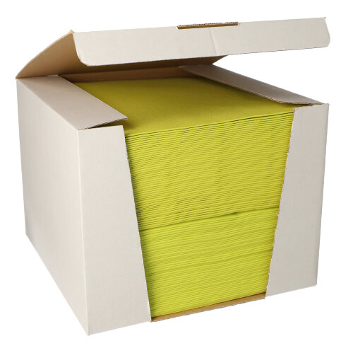 12000 Servietten "ROYAL Collection" 1/4-Falz 40 cm x 40 cm limonengrün