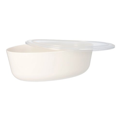 40 Mehrweg-Schalen oval 2400 ml 9,1 cm x 16,5 cm x 26 cm weiss "Cella"