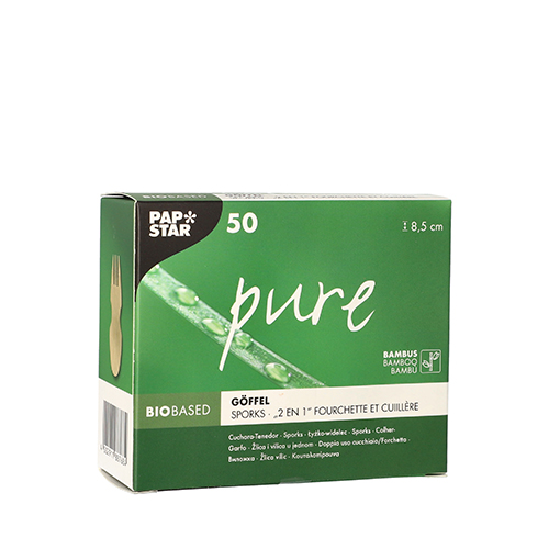 50 Fingerfood - Göffel, Bambus "pure" 8,5 cm 60000 Fingerfood - Göffel, Bambus "pure" 8,5 cm