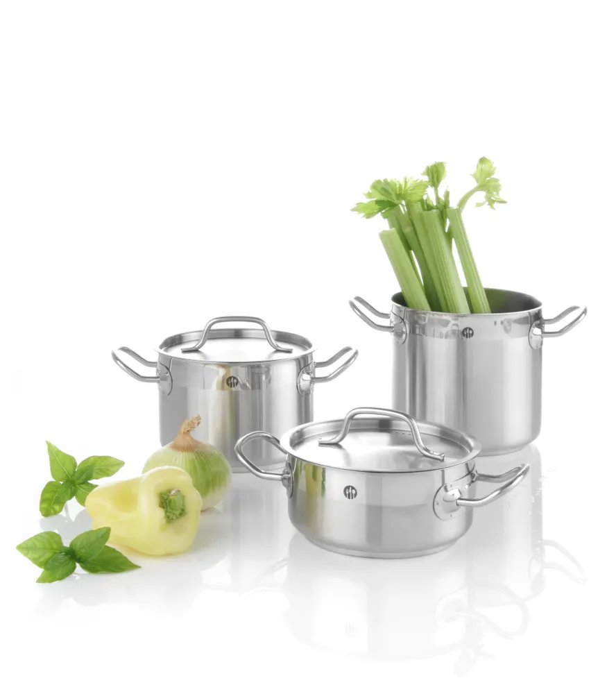 Kochtopf, niedrig - mit Deckel, Profi Line, 1,5L, ⌀160x(H)75mm