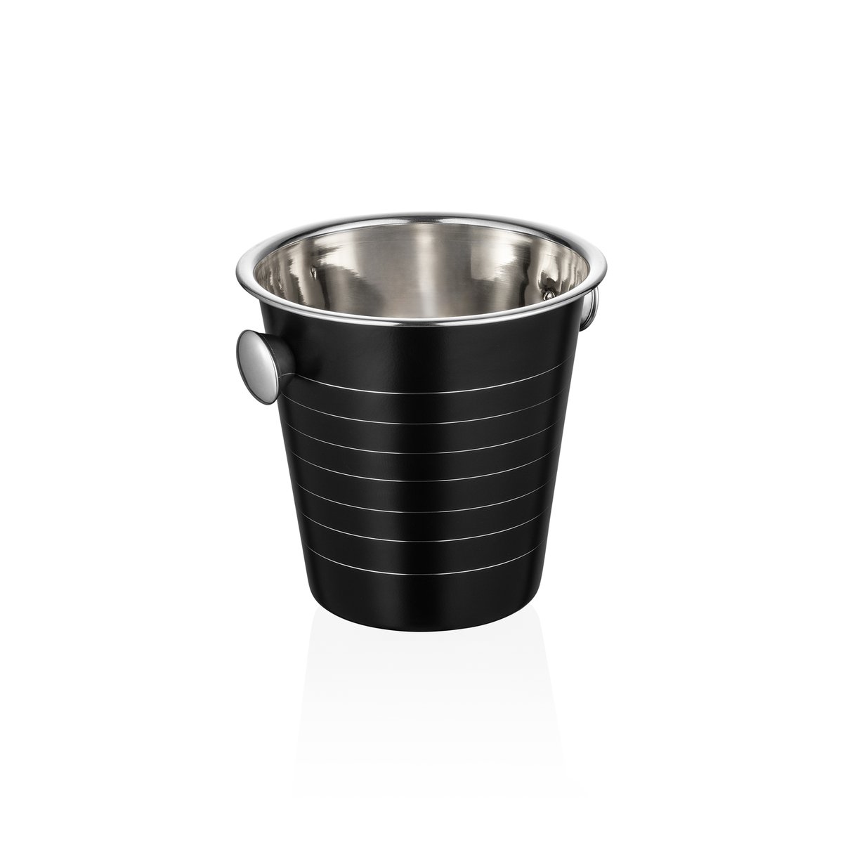 Flaschenkühler 4,5 L, Ø 21,5 cm, (H) 20 cm, Pulverbeschichtet, schwarz