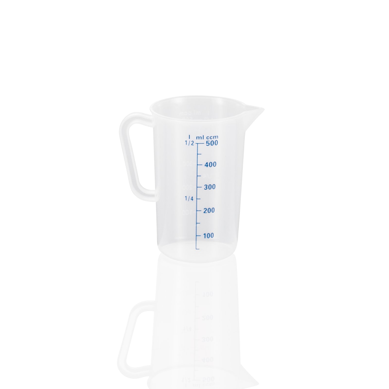 Messbecher 0,5 L, Ø 9 cm, (H) 13,5 cm Messbecher 0,5 L, Ø 9 cm, (H) 13,5 cm