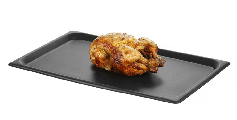Backblech mit Antihaftbeschichtung CONVECTOMAT ROAST, HENDI, GN 1/1, Schwarz, 530x325x(H)17mm Backblech mit Antihaftbeschichtung CONVECTOMAT ROAST, HENDI, GN 1/1, Schwarz, 530x325x(H)17mm