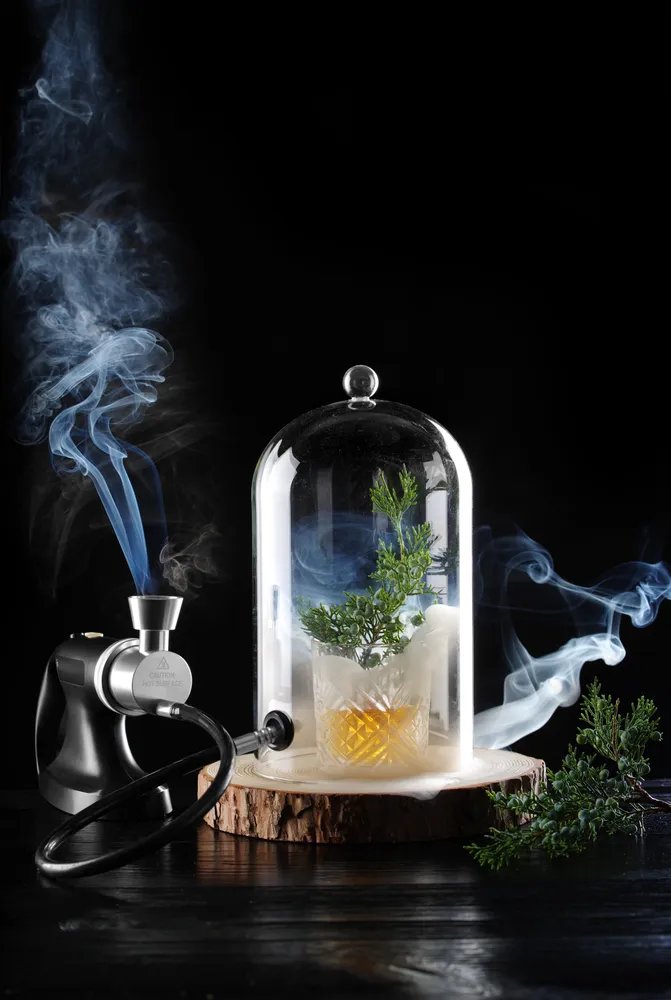 Glasglosche mit Lüftungsöffnung, Cocktail-Glosche, ⌀130x(H)282mm Glasglosche mit Lüftungsöffnung, Cocktail-Glosche, ⌀130x(H)282mm