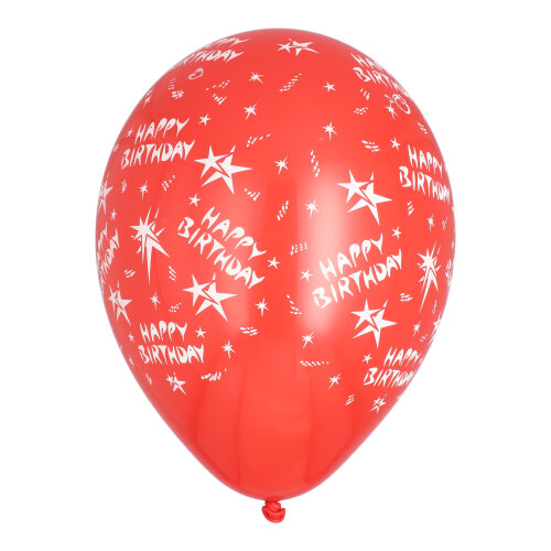 120 Luftballons Ø 29 cm farbig sortiert "Happy Birthday" 33600 Luftballons Ø 29 cm farbig sortiert "Happy Birthday"