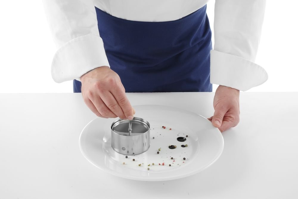 Speisering und Drücker, rund, ⌀100x(H)45mm