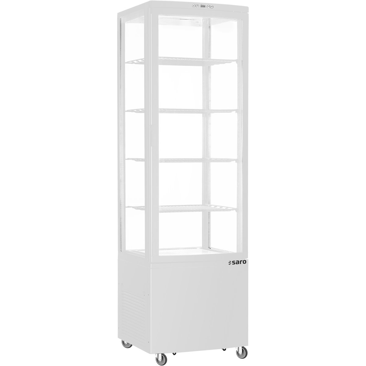 Kühlvitrine235Liter,ModellSVENweiß