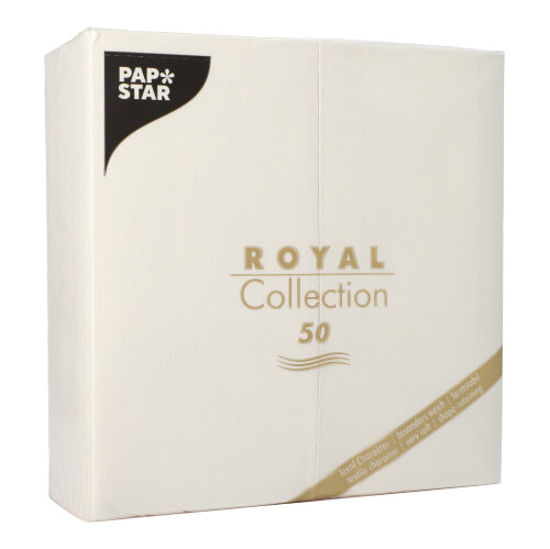 250 Servietten "ROYAL Collection" 1/8-Falz 40 cm x 40 cm weiss 12500 Servietten "ROYAL Collection" 1/8-Falz 40 cm x 40 cm weiss