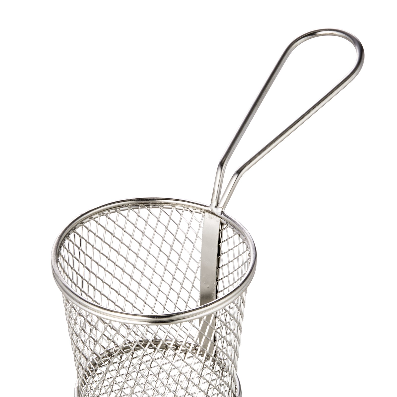 Servier- und Frittierkorb, Ø 9,5 cm, Höhe 8,5 cm, Chromnickelstahl