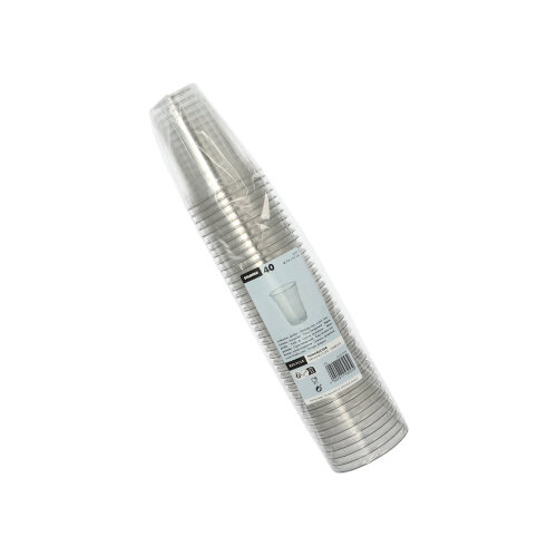 12000 Trinkbecher "Hurricane", PET 0,2 l Ø 7,8 cm · 9,7 cm glasklar