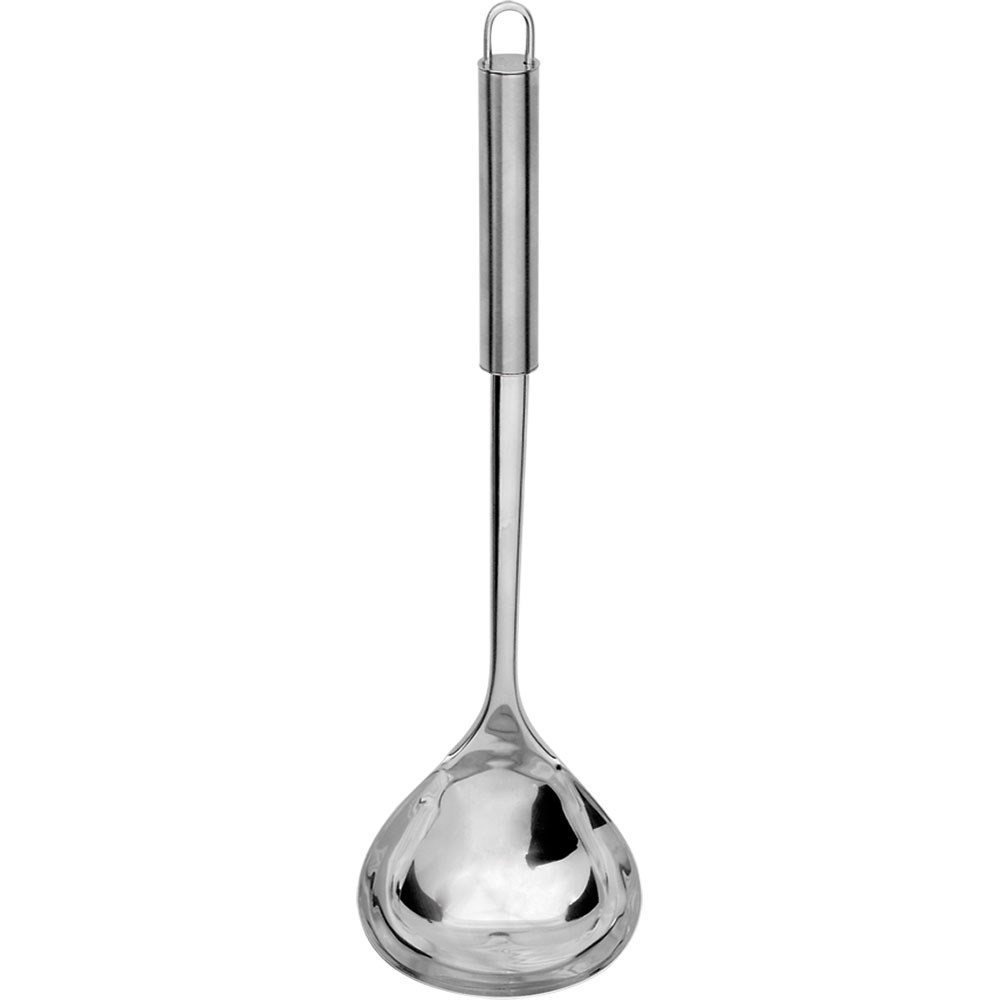 Schöpfkelle, runder Griff, Ø 7 cm, Länge 28 cm Schöpfkelle, runder Griff, Ø 7 cm, Länge 28 cm