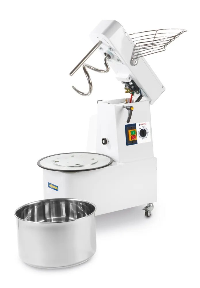 Spiralmixer mit aufklappbarem Kopf und abnehmbarer Schüssel, 35 kg/h, 10L, 230V/370W, 380x590x(H)575mm Spiralmixer mit aufklappbarem Kopf und abnehmbarer Schüssel, 35 kg/h, 10L, 230V/370W, 380x590x(H)575mm