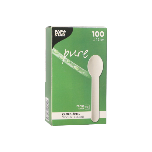 84000 Kaffeelöffel, Papier "pure" 13 cm weiss