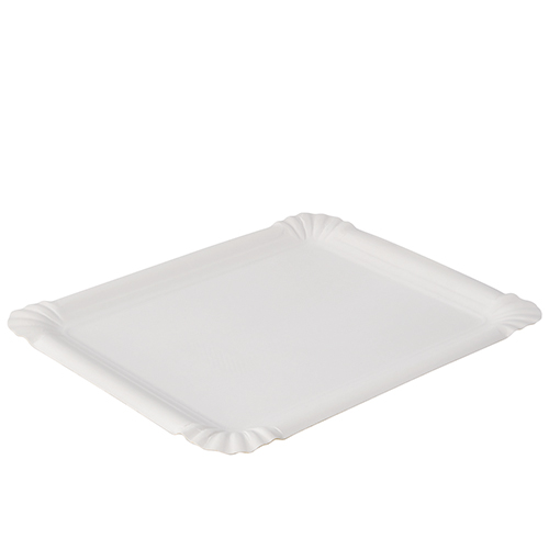 250 Teller, Pappe "pure" eckig 16,5 cm x 20 cm weiss 30000 Teller, Pappe "pure" eckig 16,5 cm x 20 cm weiss