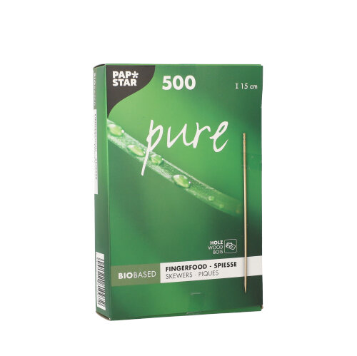 500 Fingerfood - Picker "pure" 15 cm gedrechselt 720000 Fingerfood - Picker "pure" 15 cm gedrechselt