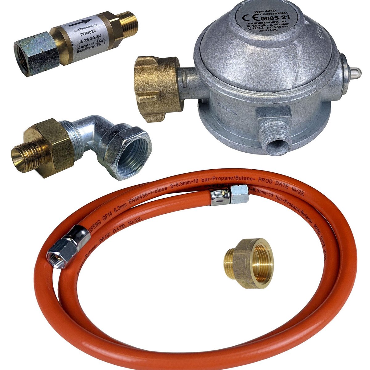 Anschluss-Set für Gas-Hockerkocher NGETL 5-50