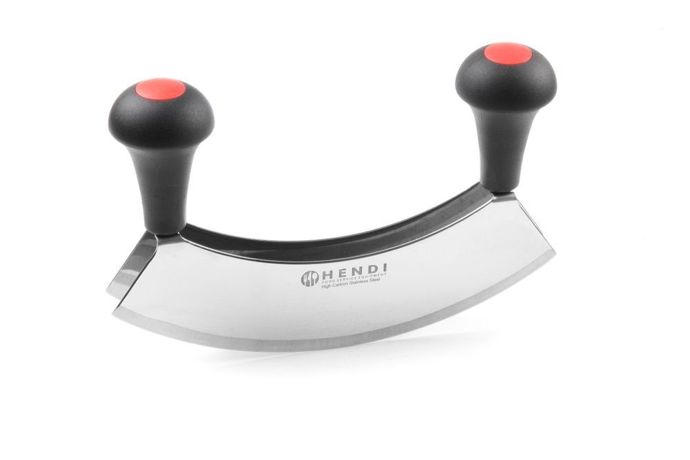 Wiegemesser, HENDI, Doppelklinge, Schwarz, 215x150mm Wiegemesser, HENDI, Doppelklinge, Schwarz, 215x150mm