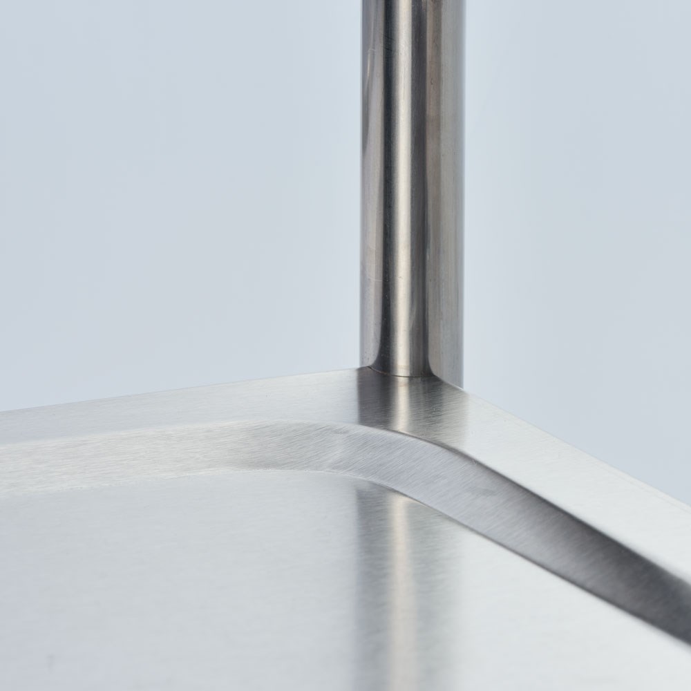 Servierwagen aus Edelstahl, mit drei Borden, 860 x 540 x 920 mm (BxTxH)