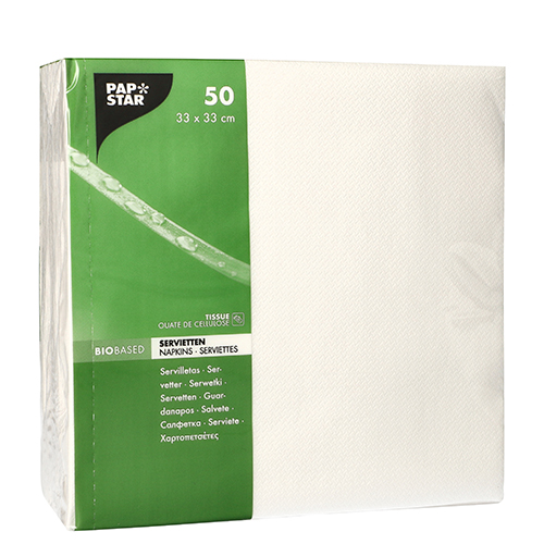 21600 Servietten, 2-lagig 1/4-Falz 33 cm x 33 cm weiss