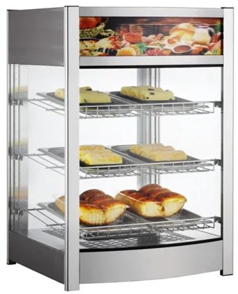 Warmhaltevitrine, 97 Liter, 230V/800W, 460x467x(H)785mm