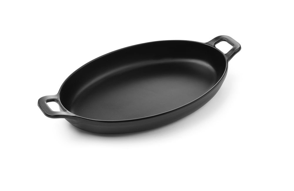 Miniatur-Pfanne, oval, Fine Dine, Schwarz, 263x140x(H)37mm