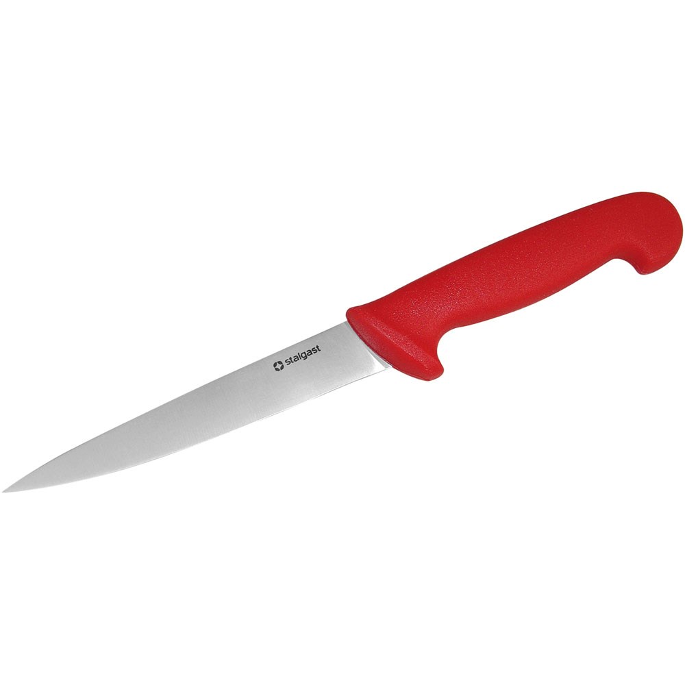 Filetiermesser, HACCP, Griff rot, Edelstahlklinge 16 cm