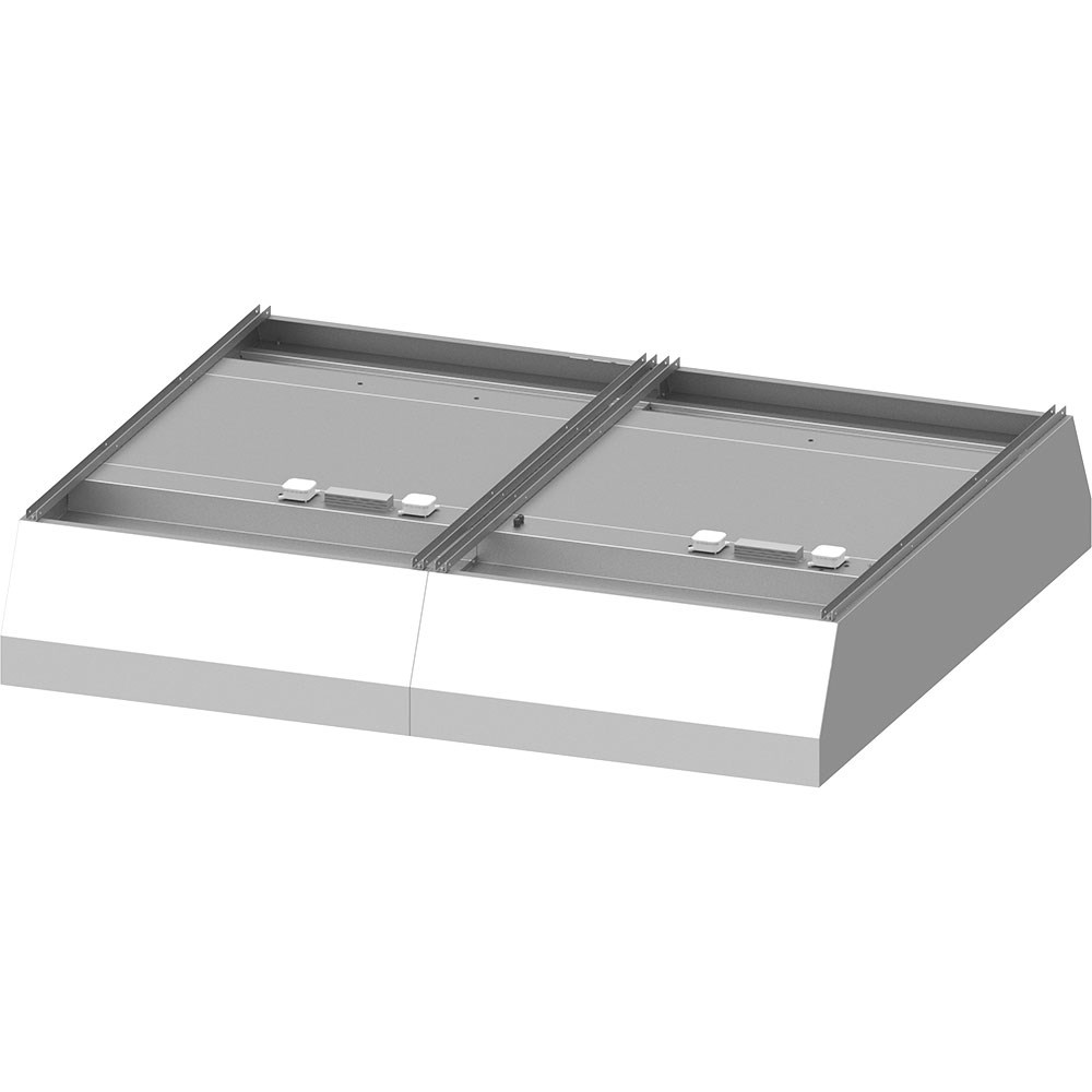 Deckenhaube "Basic Line", Trapezform 2100 mm x 2200 mm mit Flammschutzfilter Typ B Deckenhaube "Basic Line", Trapezform 2900 mm x 2200 mm mit Flammschutzfilter Typ B