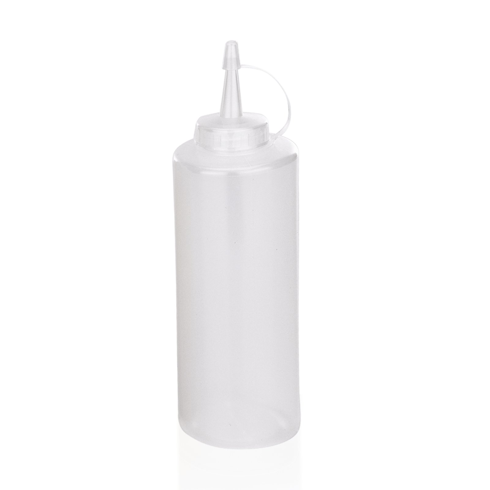 Quetschflasche 450 ml, Ø 7 cm, transparent