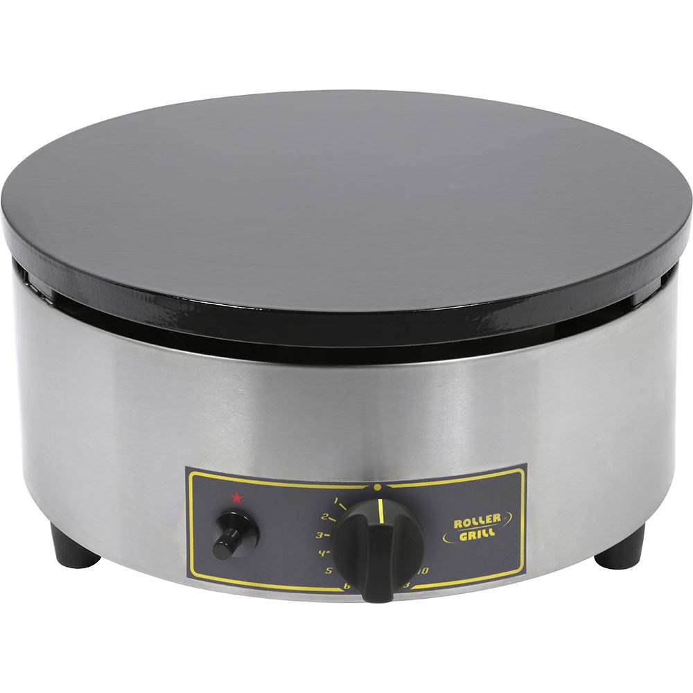 ROLLER GRILL Gas-Crêpesgerät, Abmessung Ø 400 mm, Höhe 160 mm ROLLER GRILL Gas-Crêpesgerät, Abmessung Ø 400 mm