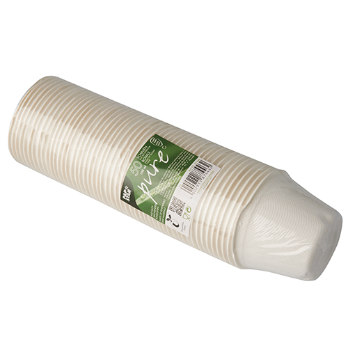 500 Schalen, Zuckerrohr "pure" 100 ml Ø 7,5 cm · 5,3 cm weiss 24000 Schalen, Zuckerrohr "pure" 100 ml Ø 7,5 cm · 5,3 cm weiss
