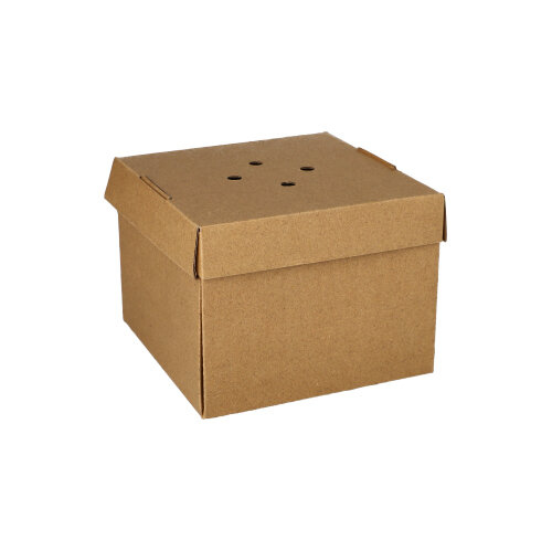 7200 Burgerboxen, Pappe "pure" 10 cm x 13 cm x 13 cm braun faltbar, klein