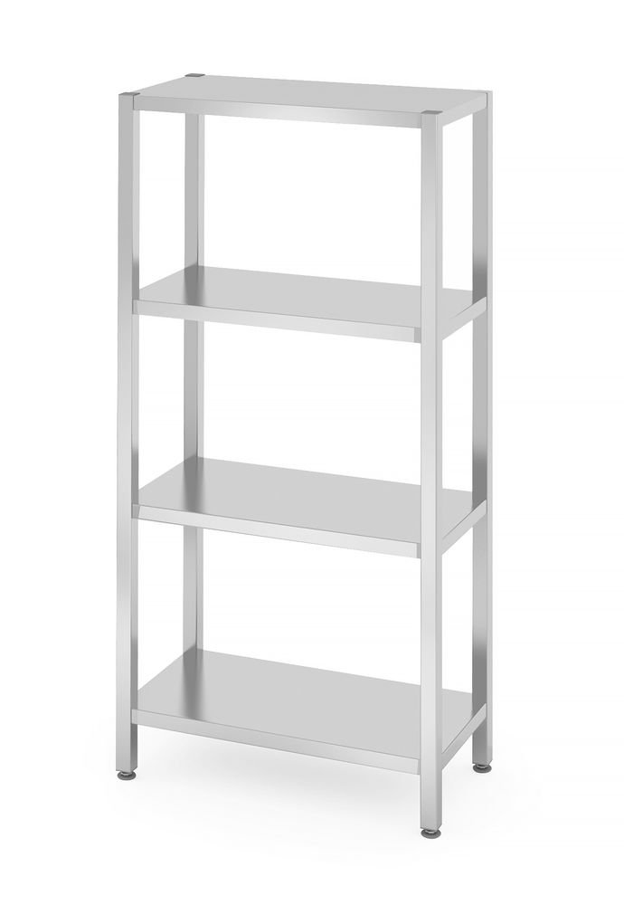 Lagerregal mit 4 Regalen – verschraubt, HENDI, Kitchen Line, 800x400x(H)1800mm