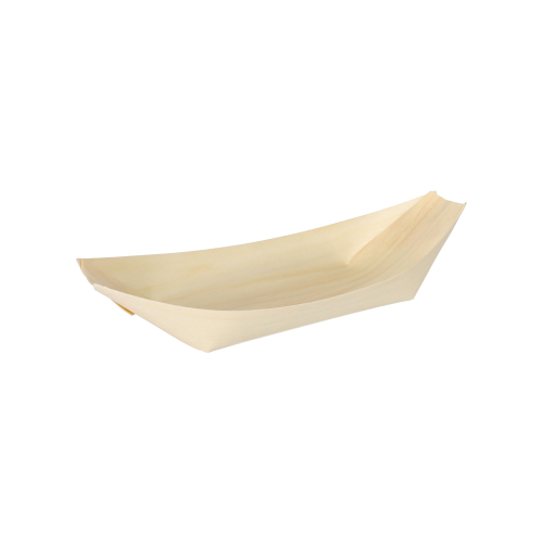 14000 Fingerfood - Schalen, Holz "pure" 16,5 cm x 8,5 cm "Schiffchen"